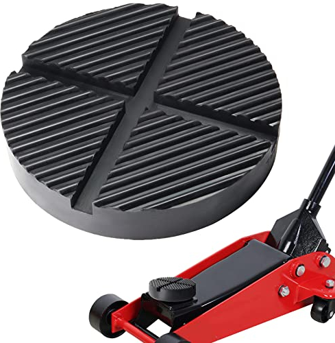AUTOXBERT Universal Car Lift Jack Stand Rubber Pad Floor Slotted Frame Protector Pinch Weld Adapter Jacking Tool Car Accessory (1), Black