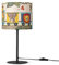 Paco Home Tischlampe Kinderzimmer Nachtisch Lampe Stoffschirm Rund Dschungel Tiere Junge Mädchen E27 Zoo Mit Stecker