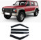 JITONA 4 Pièces Deflecteurs d'air Déflecteurs de Vent pour Nissan Patrol Safari Y60 1987-1997, Voiture Déflecteurs Avant ArrièRe Pare-Pluie Pare-Soleil