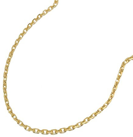 1,3mm Armband Ankerkette Armkette aus 14Kt 585 Gold Gelbgold diamantiert