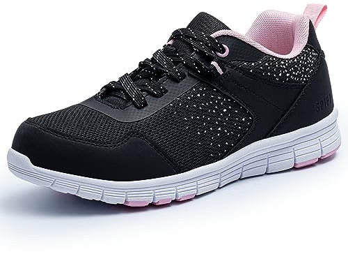 SPIEZ Chaussures de sécurité Femme Basket de securite légère Chaussures de Travail Confortables et Anti-crevaison pour Femme Baskets Tendance antidérapantes pour Le Travail et Le Quotidien