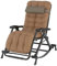 KAZUP Outdoor Garten Schaukelstuhl Relaxsessel Sonnenliege | Klappbarer Liegestuhl und Fußhocker | Patio Rocker Lounge für drinnen und draußen, Liegestuhl