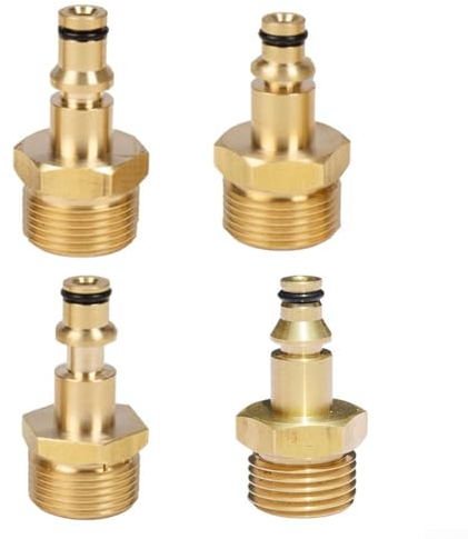 Brass M22 Adapter for High Pressure Washer Hose Pipe Quick Connector Convert Tool, ideal for lavor, AR, Leach, Four series (for AR)