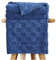 GC GAVENO CAVAILIA Coperta in Pile Soffice per Letto e Divano, Copriletto Confortevole, Termica, Calda e Accogliente, Elegante Jacquard (130 x 180 cm), Blu
