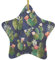 Aquarell Kaktus Druck Ornament - Hängende Ornament für Weihnachtsbaum Dekoration Stern Anhänger - Weihnachten Deko Geschenke Duplex Druck Keramik Ornament