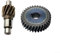 Eawfgtuw Replacement Gear Pinion Wheel Set 2PCS Metal 45mm 33 Teeth for 130/156 Water Drill Bits Power Tool Accessory Gear Part Belt Sander Compatible