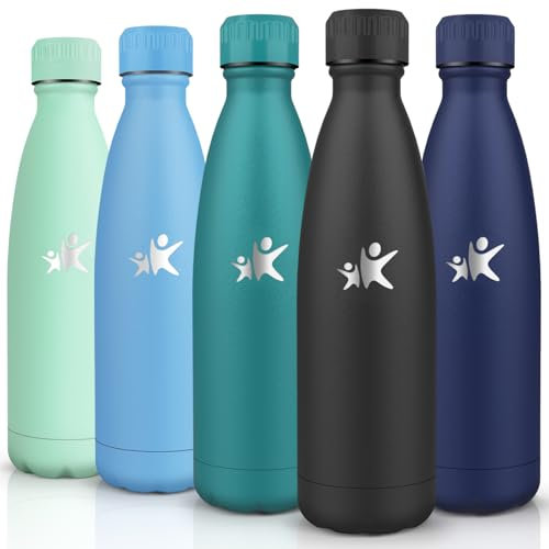 HoneyHolly Trinkflasche Edelstahl - 750ml - Thermosflasche, BPA-Frei, Trinkflasche Sport - Auslaufsicher Wasserflasche,Trinkflasche Kohlensäure Geeignet, Thermoskanne für Fitness, Gym, Fahrrad