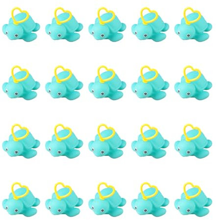 Induction Duck Fishing Toy With Hook - 20 Pieces Paddling Pool Squeezing Toy With Hook, Floating Sensor Bath Toys, Summer Duck Figures For Kids - Sea turtle