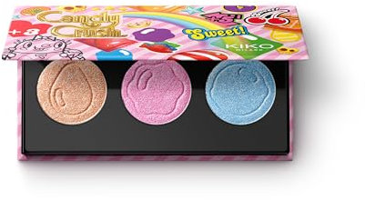 KIKO Milano Candy Crush™ Ultra Shimmer Eyeshadow Trio, Palette Mit 3 Lidschatten Mit Hochglanz-Finishes