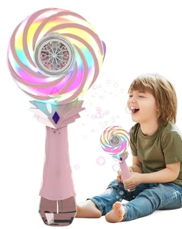 Seifenblasen – Ersteller von Blasen, wechselnde , Windmühle, Schnuller, wiederaufladbar, Strandspiel, für Hochzeit, Geburtstag, Klassenzimmer, Ostern, Karneval