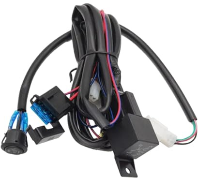 KiBcsLic Interruptor de Calefacción para Asiento de Coche, Accesorio Resistente con Arnés de Cableado Universal.