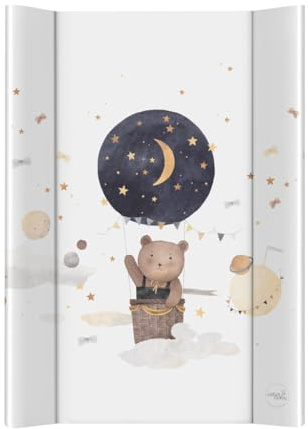CEBA BABY Materassino avvolgente morbido 50 x 70 cm – Tappetino avvolgente profilato per documenti fissi Basic, Oeko-Tex Standard 100 (Cosmic Bear)