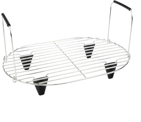 Silicone Handle Steamer Rack for For Foodi Pro 8.5 Quart Slow Cooker Compatible with MC1000 MC1001 MC1010 Series Crockpots