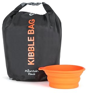 Mountain Paws Futterbeutel für Hunde und Hunde, 6 l
