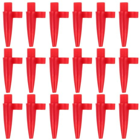 50pcs Plastic Inflatable Pump Nozzle Head Set for Ball Pumps | Red, Compact and Lightweight Design, Versatile Fit for Basketballs and Volleyballs, Reliable Replacement Parts