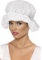 Smiffys Mop Cap, White with Lace, Historical Fancy Dress, Adult Dress Up Hats