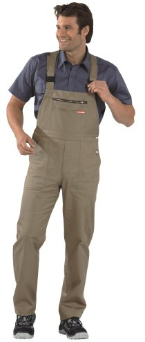 Planam 0834060 MG 260 Latzhose, Hydronblau, Größe 60
