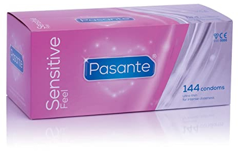 Pasante Sensitive (Feel) Condoms - Pack of 144 (Contains Latex)