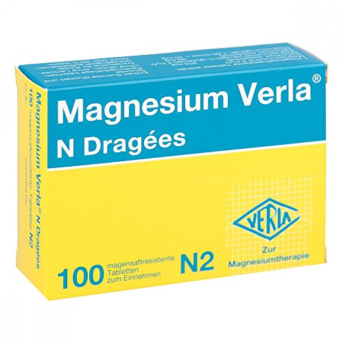 Magnesium Verla N Dragées – Der Klassiker bei Magnesiummangel, organische Magnesiumverbindungen für eine gute Bioverfügbarkeit, magensaftresistent & individuell dosierbar, 100 St