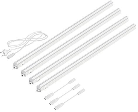 parlat LED Unterbau-Leuchten Rigel, je 87,3cm, je 1118lm, weiß, 4er Set