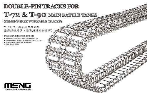 MENG 911095-1/35 Einzelne Kettenglieder für T-72 & T-90, Double-Pin - Maßstab 1:35