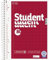 BRUNNEN Collegeblock Student Recycling | A5, Lineatur 5, 80 Blatt, rot