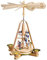 Richard Glässer Weihnachtspyramide 1- stöckige Pyramide Engelstreppe - 28 cm - Original Erzgebirge