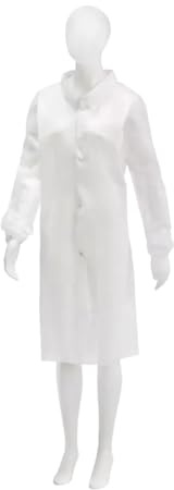 MED-COMFORT PP Besuchermäntel, weiß, Gr. XL | Packung (1 Stück)
