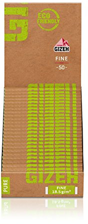 Gizeh Pure Fine 25 × 50 Blättchen/Zigarettenpapier - ECO Friendly!