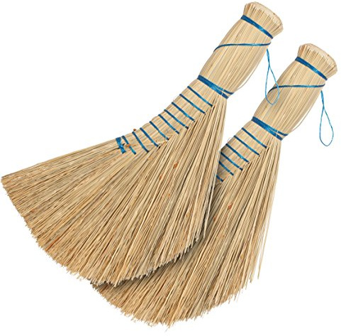 REDECKER Whisk Brush, Dutch-Style, Set of 2, 12-1/2, Sturdy Hand Brush Indoor Outdoor Use, Stiff Bristle Design Easily Cleans Floor Car Mats