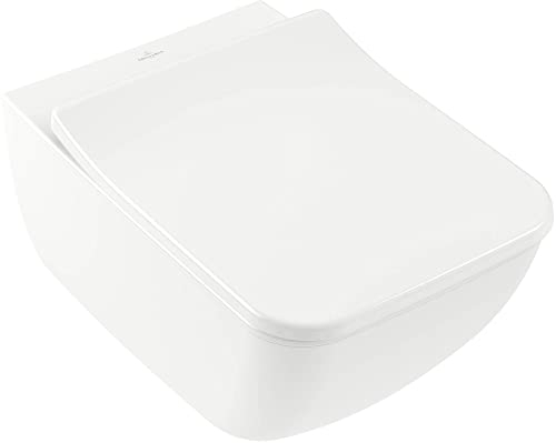 Villeroy & Boch Venticello Tiefspülklosett, 375x560mm, DirectFlush (spülrandlos), wandhängend, 4611R0R1, Farbe: Weiß Ceramicplus