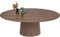 Kare Design Ausziehtisch Benvenuto Walnut, Oval, 6-8 Personen, hochwertige Verarbeitung, Stilvoll, Ausziehbar, Robust, Esstisch, Arbeitstisch, Wohnzimmer, Büro, 76x200x110 cm (H/B/T)
