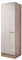 Flex-Well Hochschrank Nepal - Küchenschrank - 1-türig - Breite 50 cm - Creme glänzend/Eiche Sonoma