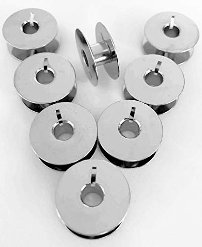 8 Metall Spulen für Adler Nähmaschinen 199, 289, 489