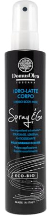 IDRO-LATTE CORPO SPRAY & GO – Con sostanze Idratanti, Lenitive - Rinfresca con Texture Ultra-Leggera ad Assorbimento Rapido – Ideale per Pelli Normali o Miste – 200ml - ECO-BIO - Domus Olea Toscana