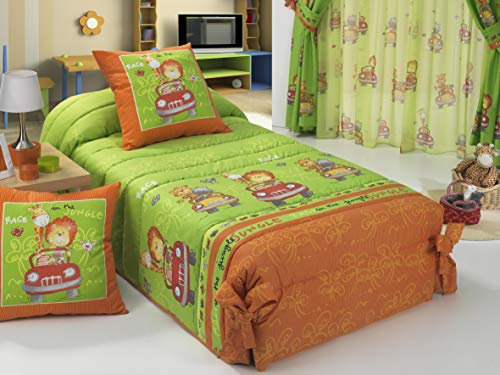 JVR Safari EDREDON CONFORTER Acolchado, Algodón, Unico, Cama 90 CM