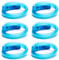 LED-Highlights Leuchtarmband Kinder Set 6 Leuchtarmbänder für Kinder Blau Blinkend, Mitgebsel Kindergeburtstag Led Leuchtband Neon Armband