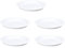 DOITOOL 5 Pièces Rondes Soucoupes pour Pots de Fleurs Plastique soucoupes pour Plantes Soucoupe à bonsaï soucoupes de Jardin en Pot Gouttes deau et Le Sol (Blanc 26 X 26 Cm)