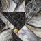 wandmotiv24 Fototapete Gold Marmor Steine, XS 150 x 105cm - 3 Teile, Wanddeko, Wandbild, Wandtapete, Muster Stein M6163