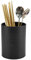 Jenngaoo Küchenutensilienhalter, 1 Liter Besteckkorb aus Edelstahl Kochbesteck Organizer Utensilienhalter Behälter zur Küchenhelfer Aufbewahrung - 10 x 13 cm (Schwarz)