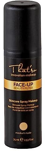 Face Up Medium Nude - Fondotinta Spray No-Makeup Makeup Naturale - Aspetto Più Luminoso e Riduce le Imperfezioni della Pelle del Viso - Tonalità Media