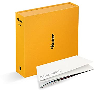 Bangtan Boys BTS Butter Album Cream Version [with Extra Lenticular Photocard and Sticker] (Pre-Order Limited Poster (Folded))