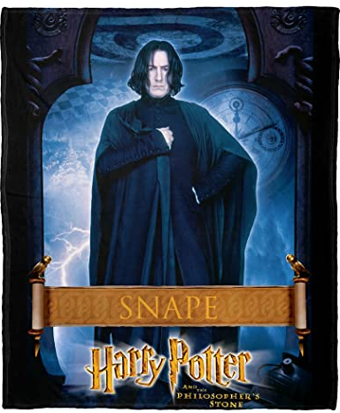 Northwest Harry Potter Silk Touch Überwurfdecke, 127 x 152,4 cm, Snape