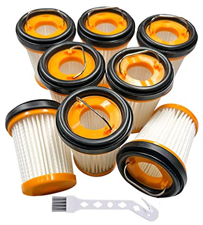 8 Stück Ersatz-Staubsaugerfilter für Shark ION W1 S87 schnurlose Handstaubsauger WV200, WV201, WV205, WV220. Ersatzteil # XHFWV200