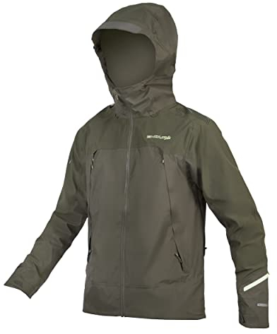 Endura Herren Mt500 wasserdichte Jacke, flaschengrün, Medium