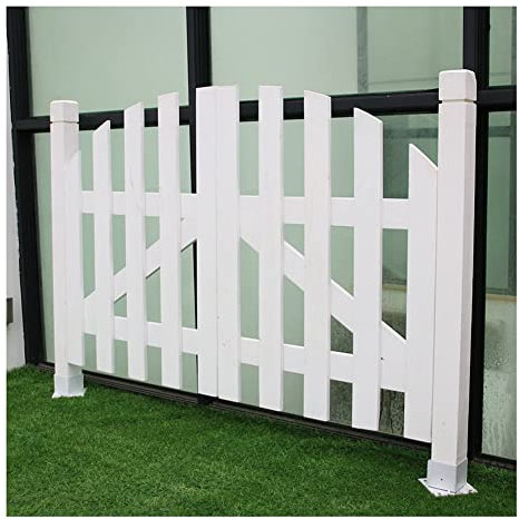 Holzzaun-Tore Bausatz, Zauntor Für Haustiere Öffnen Und Schließen In Zwei Richtungen Bewegliche Halbtauben-Tore Gebogenes Design Oben Für Villeneinfahrten, Gartentore, Höfe Schuppen-Türen
