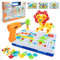 Wisplye Mosaik Steckspiel Spielzeug ab 3 4 5 Jahre Kinder, 237 Stück Montessori 3D&2D Puzzle Pädagogisch Kreativ Schraube Werkzeugkoffer Spiele mit Bohrmaschine, Geschenk für Kinder Junge Mädchen