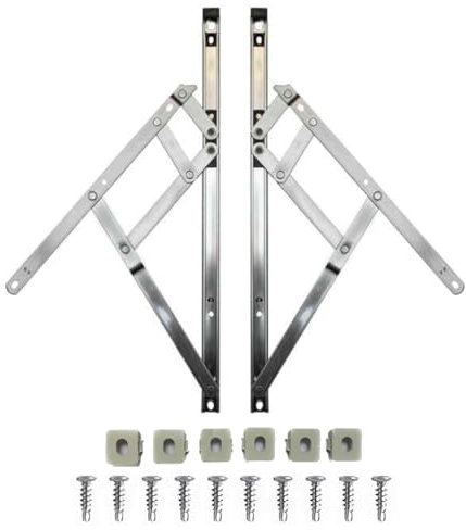 Genius® 12 (300mm) Retrofit UPVC Window Friction Stay Hinges Top Hung/Side Hung (One Pair)
