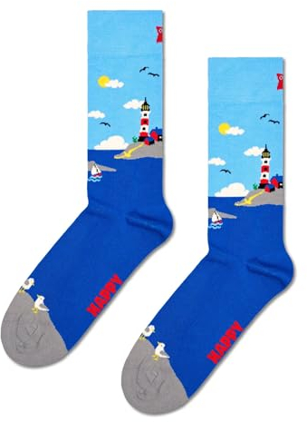 Happy Socks Lighthouse Sock (DE/NL/SE/PL, Numerisch, 36, 40, Regular, Regular, Mehrfarbig)