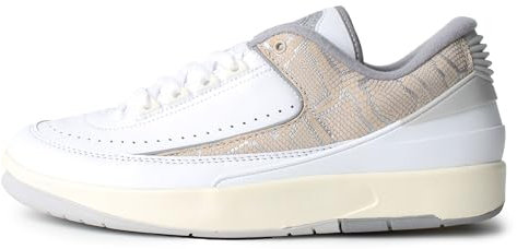 Nike Unisex 2 Retro Low Sneaker, White/Cement Grey/Sanddrift/Neutral Grey/Sail, 42 EU